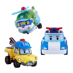 Nessiworld Poli-ZR-912 Robocar Poly Gogo City Serial Poly Burky Hellly Set