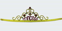 Nessiworld Princess Written Gold Color Adjustable Party Crown 60 cm