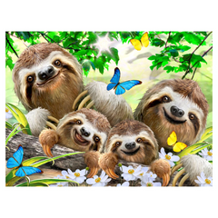 NessiWorld Prime 3D Sloth Plush and Selfie 48 Piece Puzzle 15804