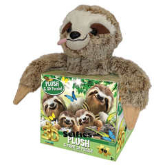 NessiWorld Prime 3D Sloth Plush and Selfie 48 Piece Puzzle 15804