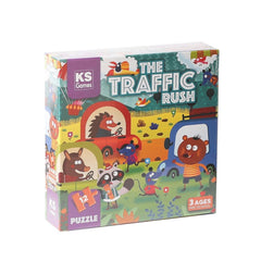 Nessiworld PRS 32702 The Traffic Rush Pre School Puzzle 12 Pieces