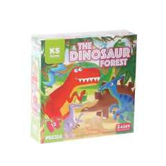 NessiWorld PRS 32703 The Dinosaur Forest Pre School Puzzle 12 Pieces