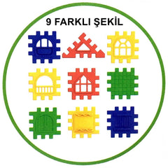 Nessiworld Puzzle City 3D Building and Design Blocks 128 Pieces