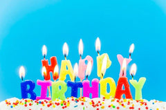 NessiWorld Colorful Happy Birthday Writable Birthday Candle