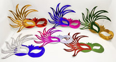 Nessiworld Colorful Paper Material Party Ball Mask 6 Pieces