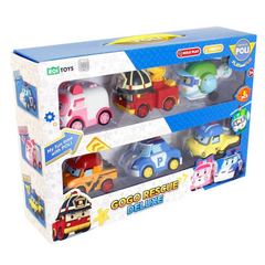 Nessiworld Robocar Poli Gogo Rescue Deluxe 6'lı Set