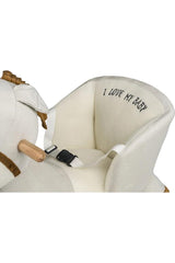 Cheval à bascule en bois en peluche pour bébé Nessiworld Safeline