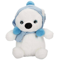 Nessiworld Şapkalı ve Atkılı Peluş Kutup Ayısı 30 cm S00004773