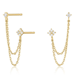 Sarkan Zincir Küpe - MeanYou