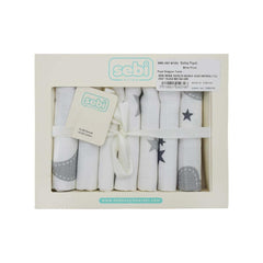 Sebi Baby 7 Piece Boxed Muslin Baby Wipes 2007