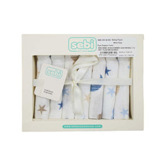 Sebi Baby 7 Piece Boxed Muslin Baby Wipes 2007