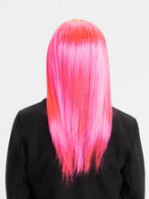 Nessiworld Şeker Pembesi Koyu Pembe Renk Uzun Düz Parti Peruğu