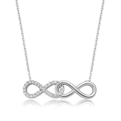 Silver Infinite Love Women's Necklace