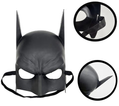 NessiWorld Black Color Child Size Batman Mask with Elastic Back A Quality 20x14 cm