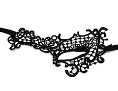 Nessiworld Siyah Renk Dantel Kesim Dantel İşlemeli Balo Parti Maskesi 13 No