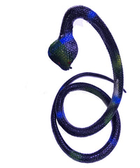 Nessiworld Siyah Renk Gerçekçi Kobra Model Silikon Yumuşak Yılan 80 cm