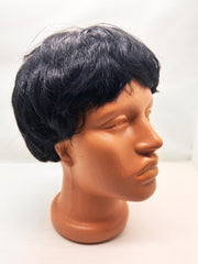 Nessiworld Black Color Short Cut Lined Men's Wig