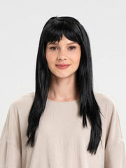 Nessiworld Black Color Long Party Wig