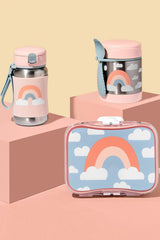 Nessiworld Skip Hop Zoo Stainless Steel Straw Bottle 350 ml Rainbow