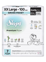 Nessiworld Sleepy Bio Natural Baby Diaper Gross Package 7 Size 20-30 Kg 100 Pieces