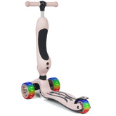 Nessiworld Smart Oturaklı 3 Tekerlekli Işıklı Scooter Bebe Somon