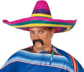 Nessiworld Sombrero Meksika Şapkası Renkli Örme Hasır Yetişkin Boy