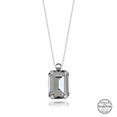 Swarovski Crystal Stone Baguette Silver Women's Necklace