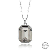 Swarovski Crystal Stone Baguette Silver Women's Necklace