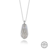 Swarovski Crystal Stone Drop Cut Silver Women's Necklace