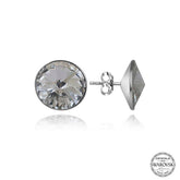 Swarovski Crystal Stone Silver Studded Women's Earrings