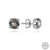Swarovski Crystal Stone Silver Studded Women's Earrings