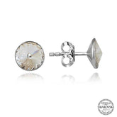 Swarovski Crystal Stone Silver Studded Women's Earrings