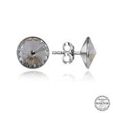 Swarovski Crystal Stone Silver Studded Women's Earrings