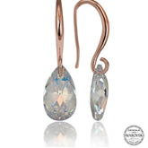 Swarovski Crystal Stone Silver Drop Dangle Women's Earrings