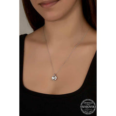 Swarovski Crystal Stone Silver Women's Necklace