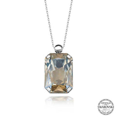 Collier pour femme en argent et pierre de cristal