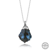 Swarovski Crystal Stone Silver Women's Necklace