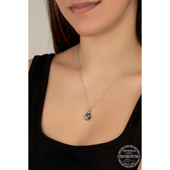 Swarovski Crystal Stone Silver Women's Necklace