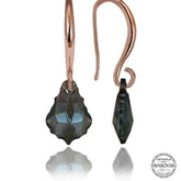 Swarovski Crystal Stone Silver Green Stone Drop Dangle Women's Earrings