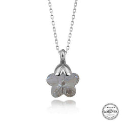 Swarovski Crystal Stone Daisy Silver Women's Necklace