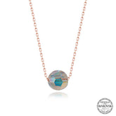 Swarovski Crystal Stone Shiny Ball Silver Women's Necklace