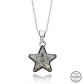 Swarovski Crystal Stone Star Silver Women's Necklace