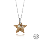 Swarovski Crystal Stone Star Silver Women's Necklace