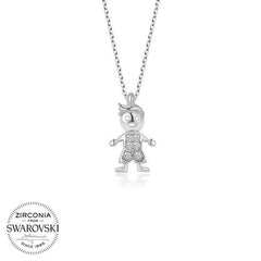 Swarovski Silver Kids Women's Necklace