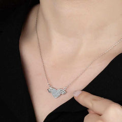 Swarovski Stone Silver Heart Women's Necklace