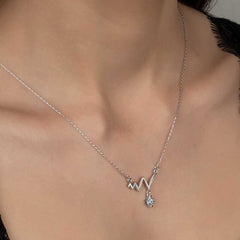 Swarovski Stone Silver Rhythm Women's Necklace