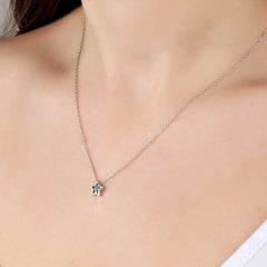 Swarovski Stone Silver Star Women's Necklace