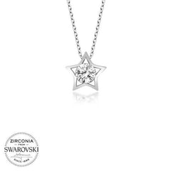 Swarovski Stone Silver Star Women's Necklace