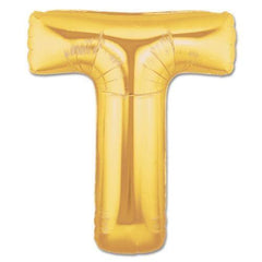 Ballon en aluminium Nessiworld T Lettre Couleur Or 40 pouces