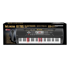 Orgue électronique Nessiworld TFL-328-21 Vlectro, 61 touches, grand écran LCD, en boîte